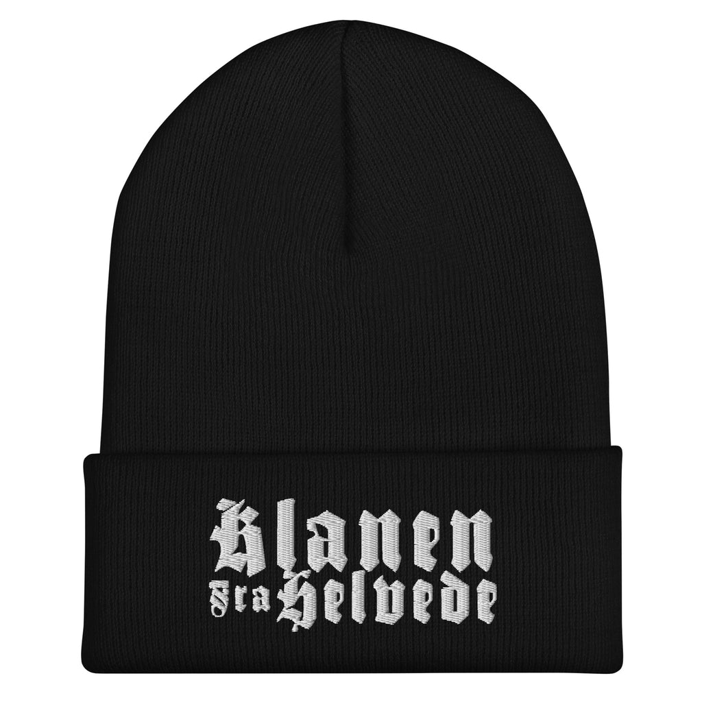 Klanen fra helvede Cuffed Beanie in black, front view