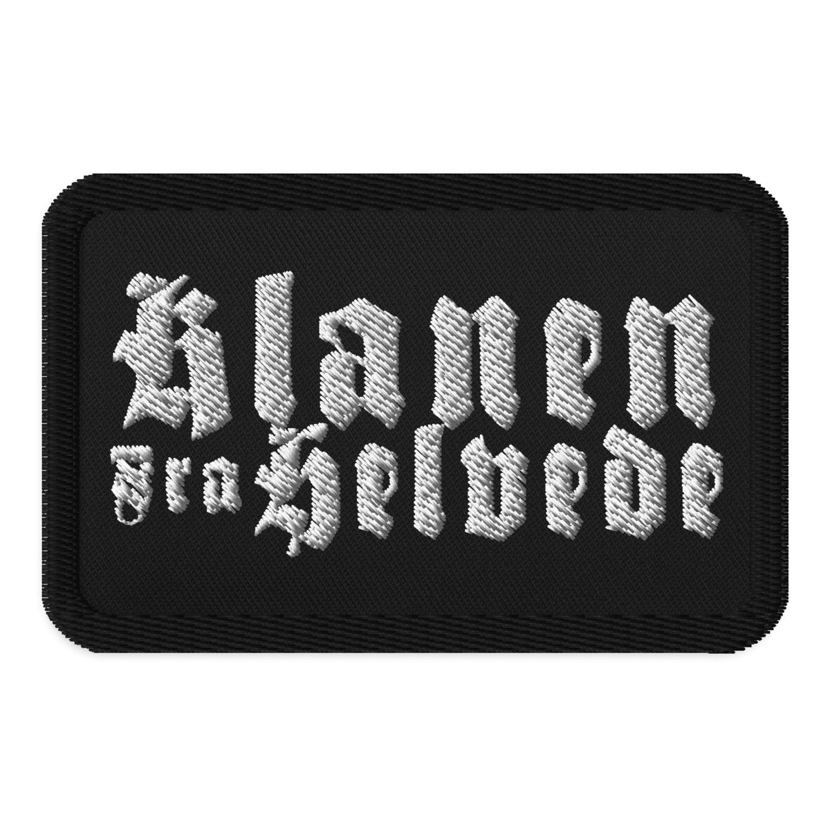 Klanen fra helvede Embroidered Patch in black, front view