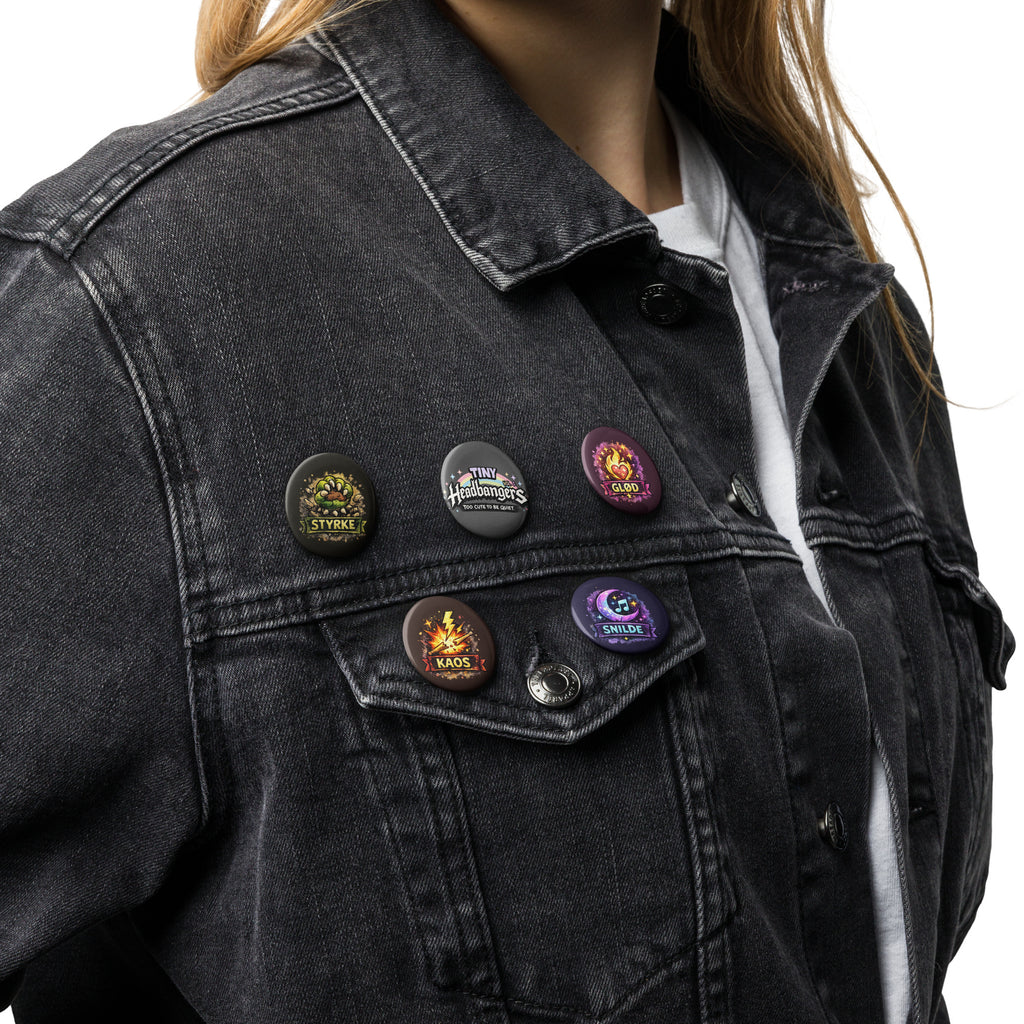 Set of badges - Tiny Headbangers Pack