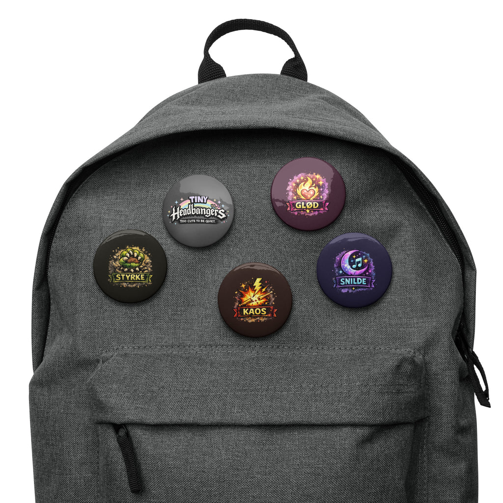 Set of badges - Tiny Headbangers Pack