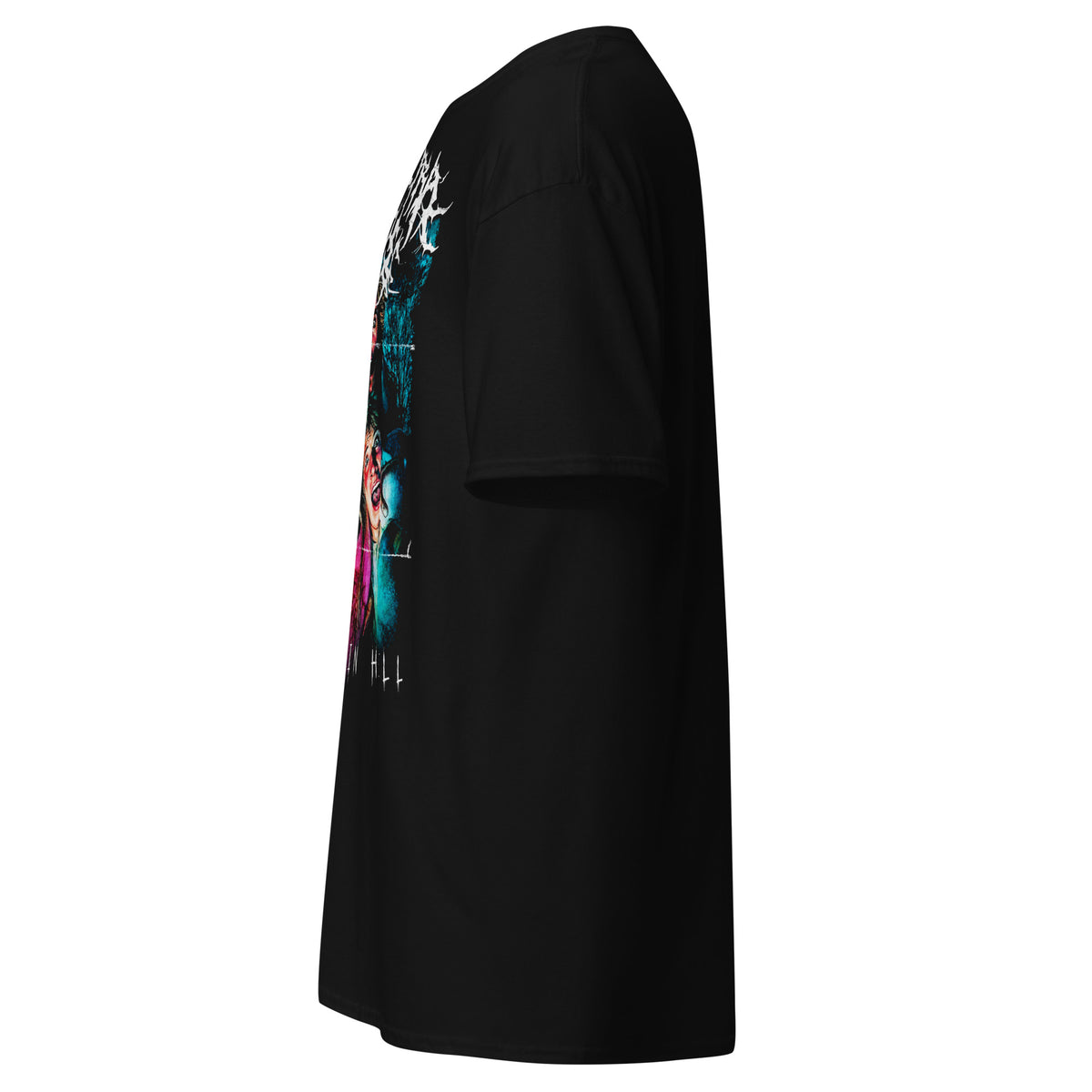 Klanen fra helvede Horror Unisex T-Shirt in black, left-side view