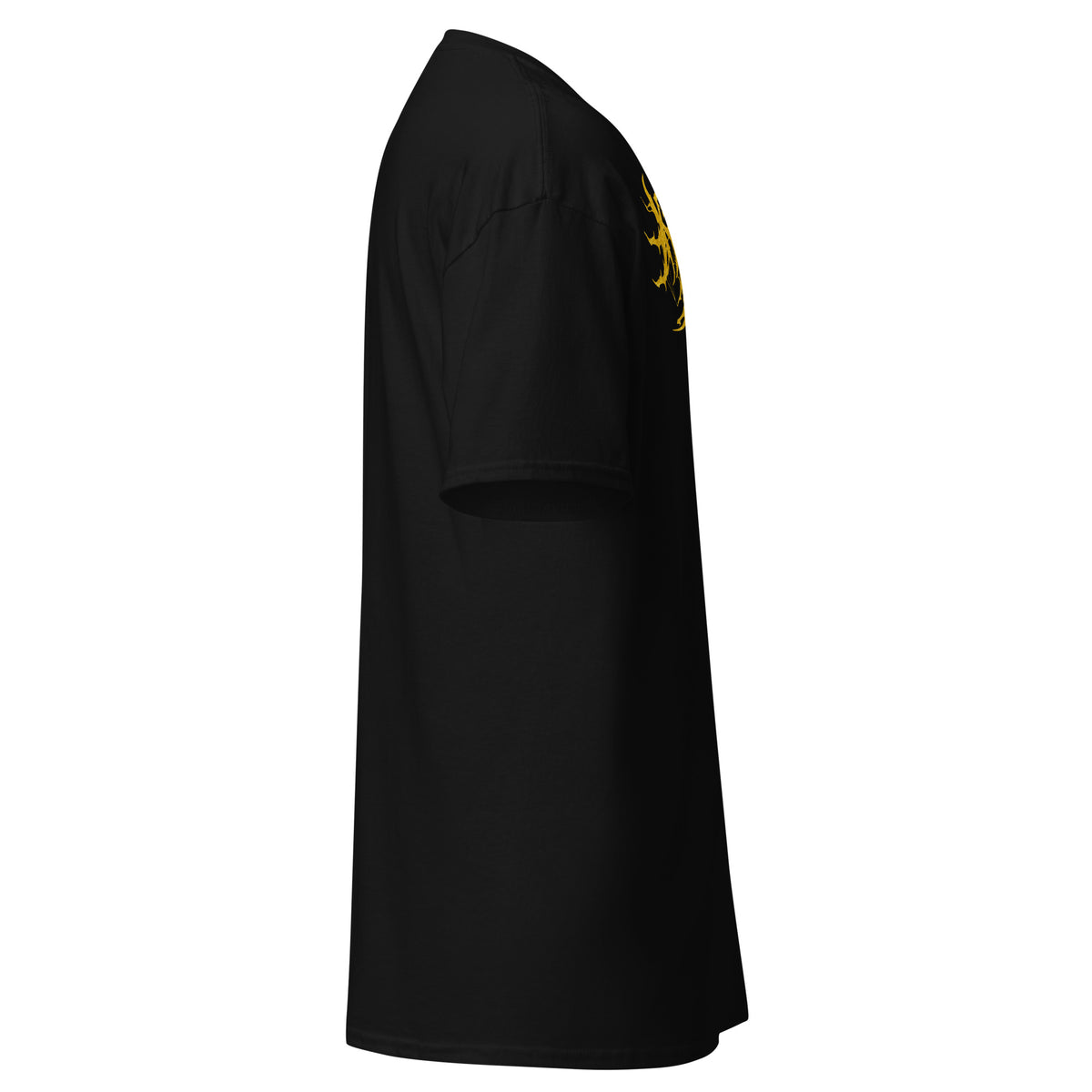 Klanen fra helvede Gore Yellow Unisex T-Shirt in black, right-side view