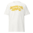 Klanen fra helvede Gore Yellow Unisex T-Shirt in white, front view