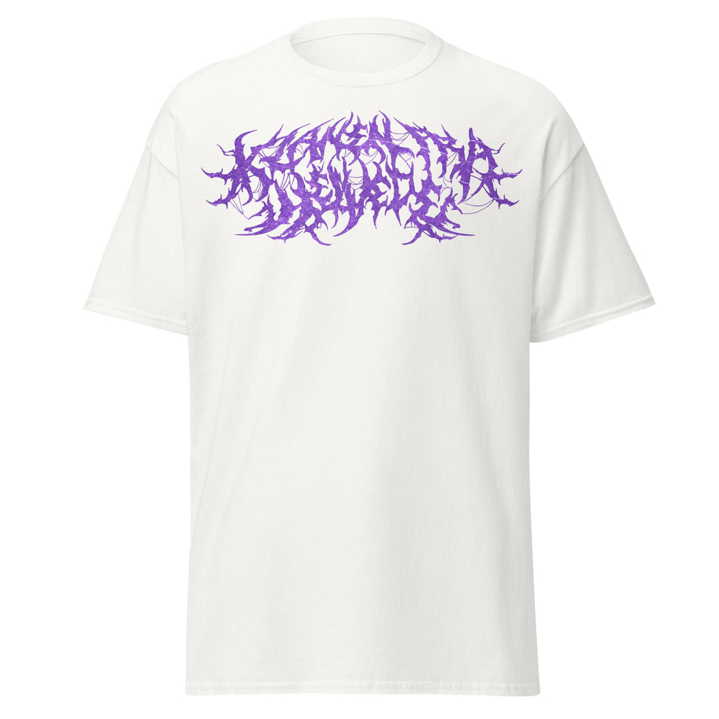 Klanen fra helvede Gore Purple Unisex T-Shirt in white, front view