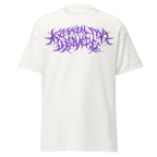Klanen fra helvede Gore Purple Unisex T-Shirt in white, front view