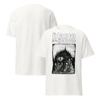 Klanen fra helvede Gothic Unisex T-Shirt in white, front and back views