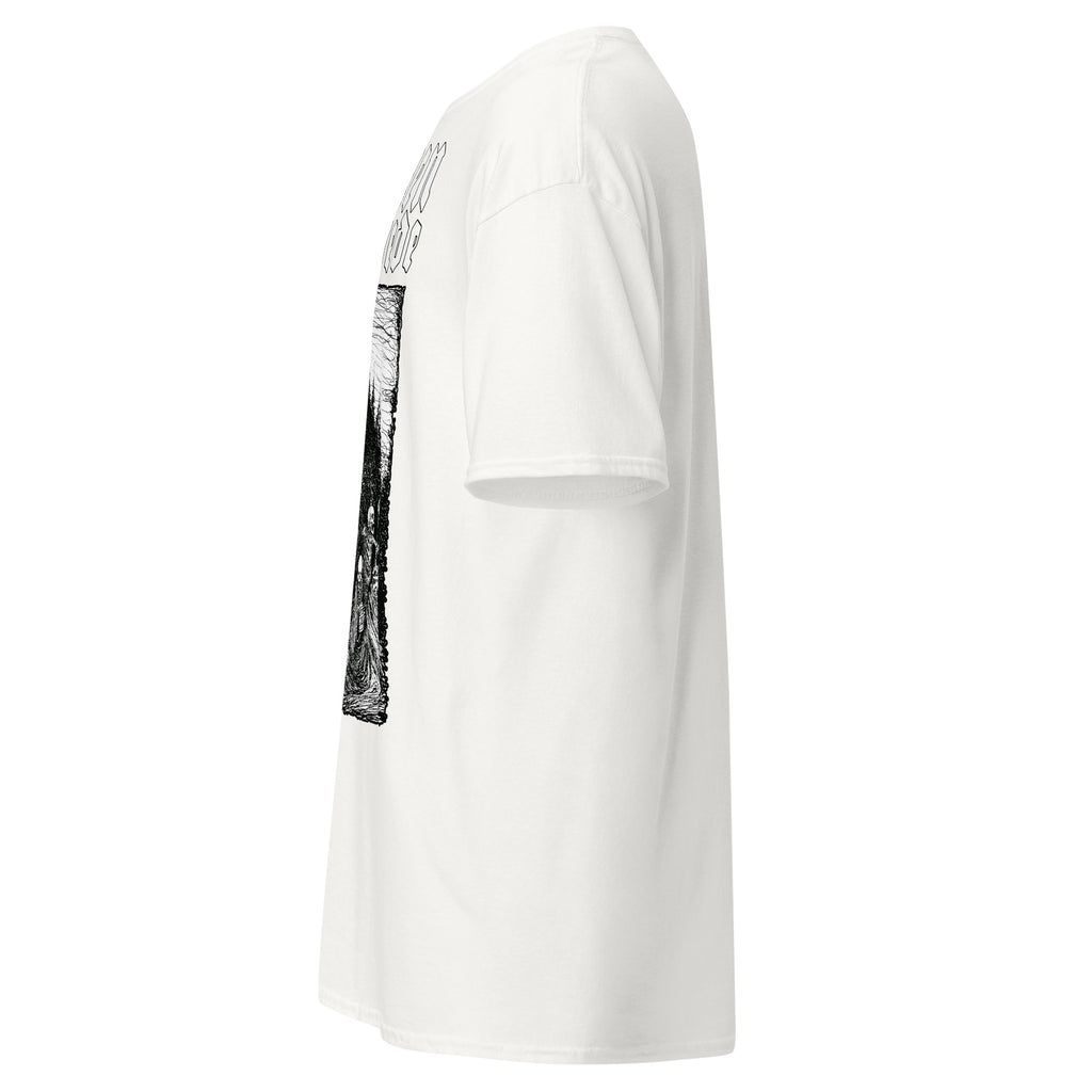 Klanen fra helvede Gothic Unisex T-Shirt in white, left-side view