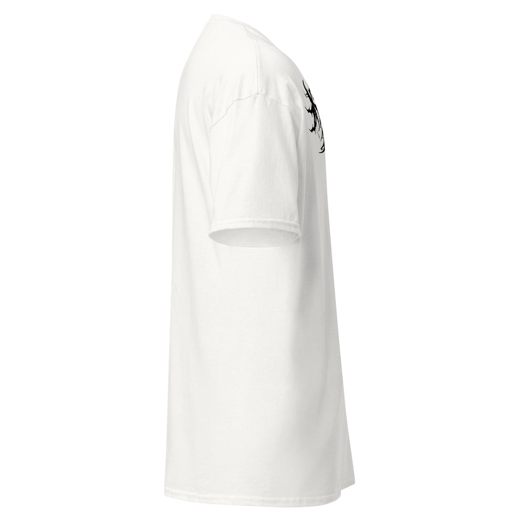Klanen fra helvede Gore B/W Unisex T-Shirt in white, right-side view