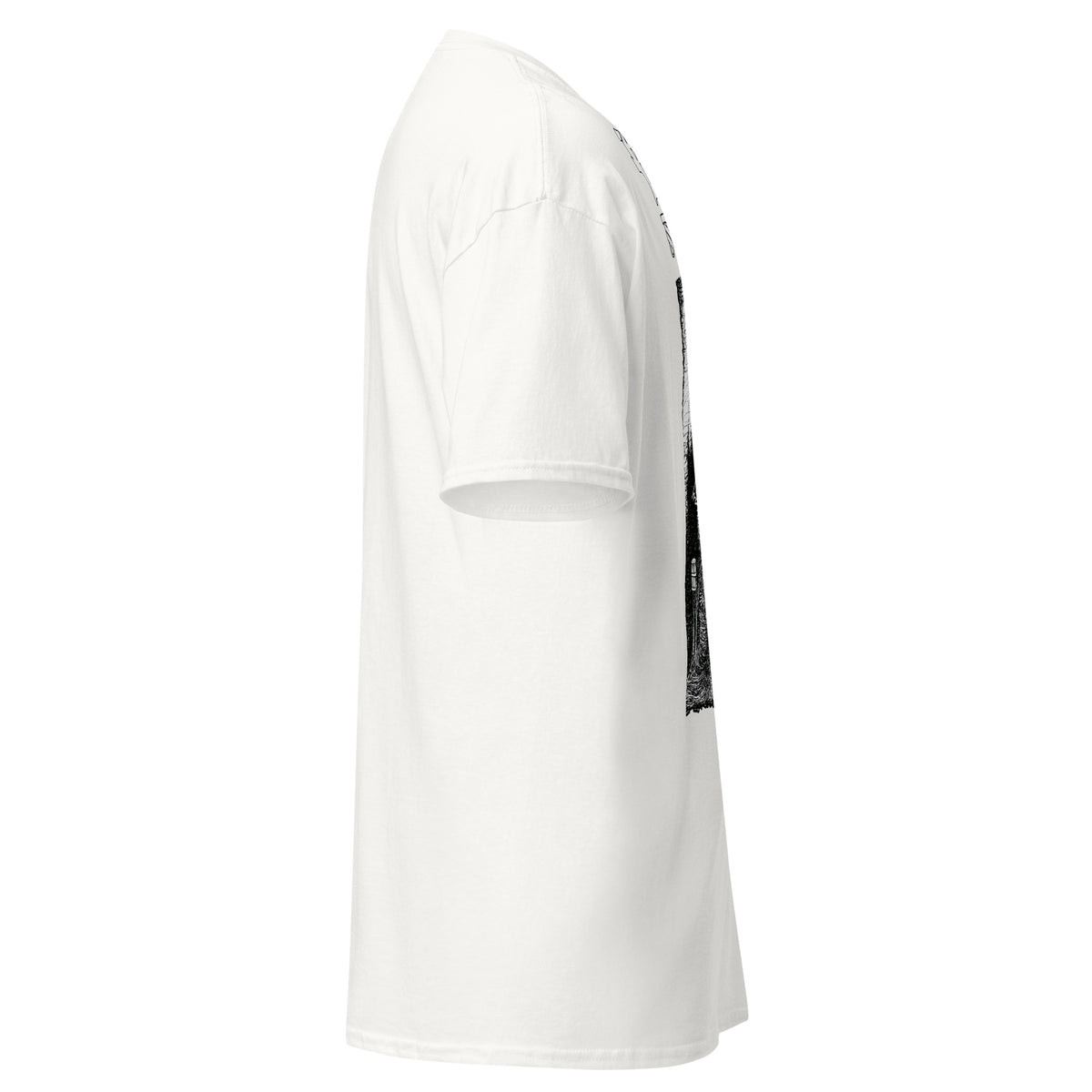 Klanen fra helvede Gothic Unisex T-Shirt in white, right-side view