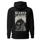 Klanen fra helvede unisex hoodie in black, back view