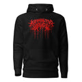 Klanen fra helvede unisex hoodie in black, front view
