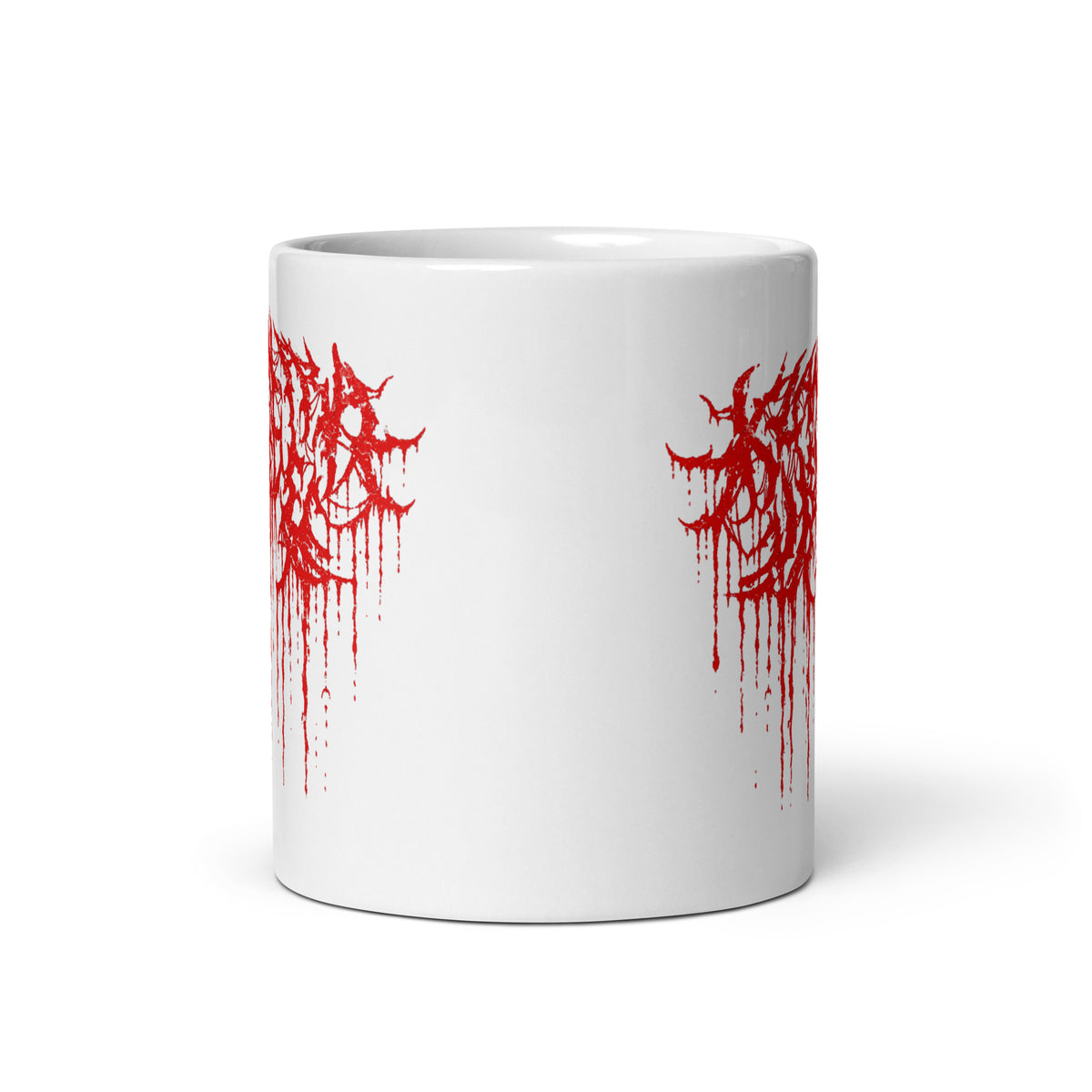Klanen fra helvede Gore White Glossy Mug in white, 11 oz, front view