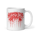 Klanen fra helvede Gore White Glossy Mug in white, 11 oz, handle on the right