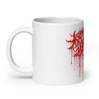 Klanen fra helvede Gore White Glossy Mug in white, 20 oz, handle on the left